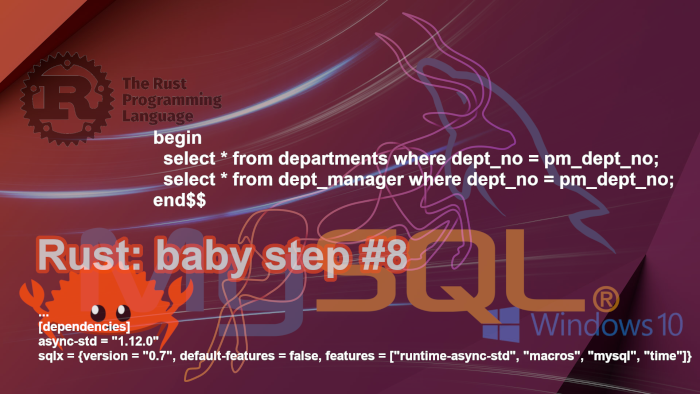 Rust & MySQL: executing MySQL stored procedures which return multiple result sets using crate sqlx.
